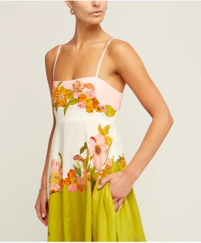 Alemais Silas Linen Sundress in Multi Size 10 - Image 2