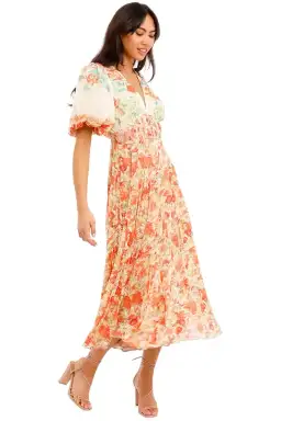 Hemant & Nandita Nova Midi Dress in Floral Size 8 for rent on The Volte - image 4