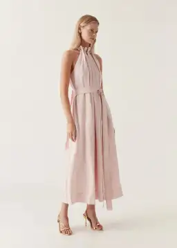 Aje Mariel Trapeze Midi Dress in Soft Pink Size 6 for rent on The Volte - image 2